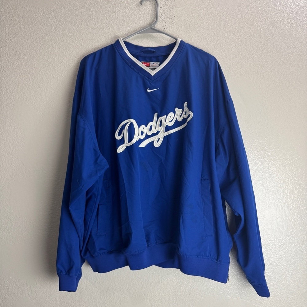 Nike Los Angeles Dodgers Vintage Pullover Windbreaker Jacket Size XL
